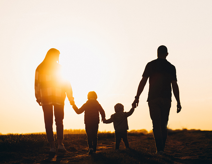 Silhouette on a Family